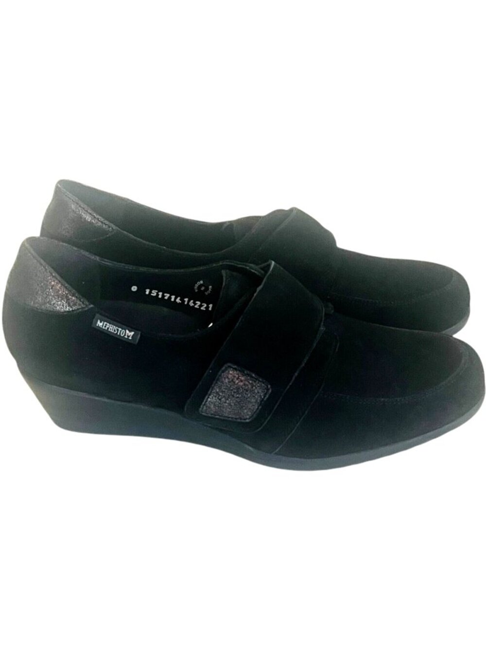 MEPHISTO Graziella Women's Black Velcalf Leather Shoes - Size 9 - NEW